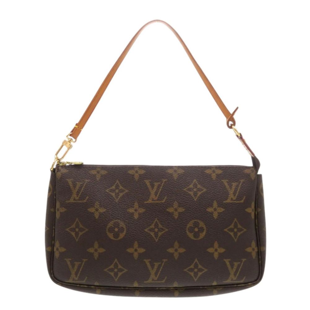 LOUIS VUITTON Authentic Brown Monogram Pochette Pouch - Picture 2 of 8